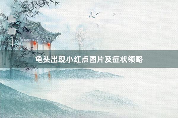 龟头出现小红点图片及症状领略